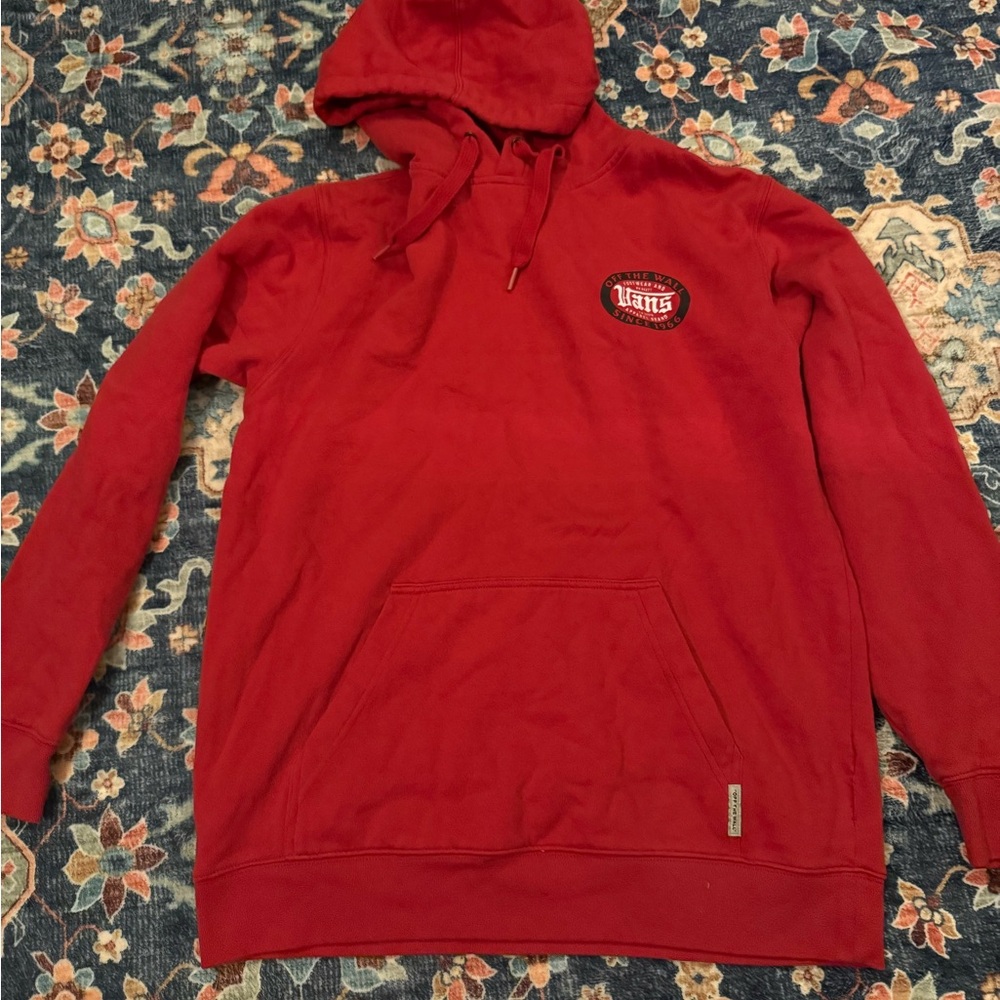 Red Vans Sweatshirt Mens Small